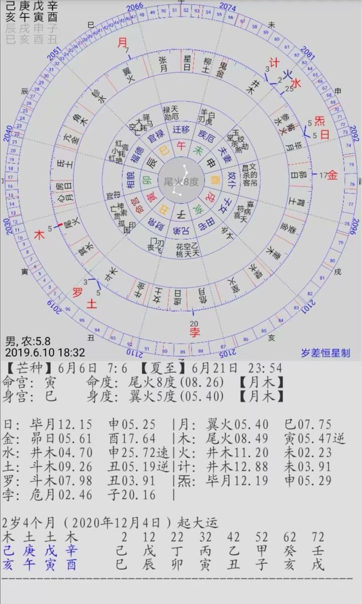 七政相天星盘天星择日软件